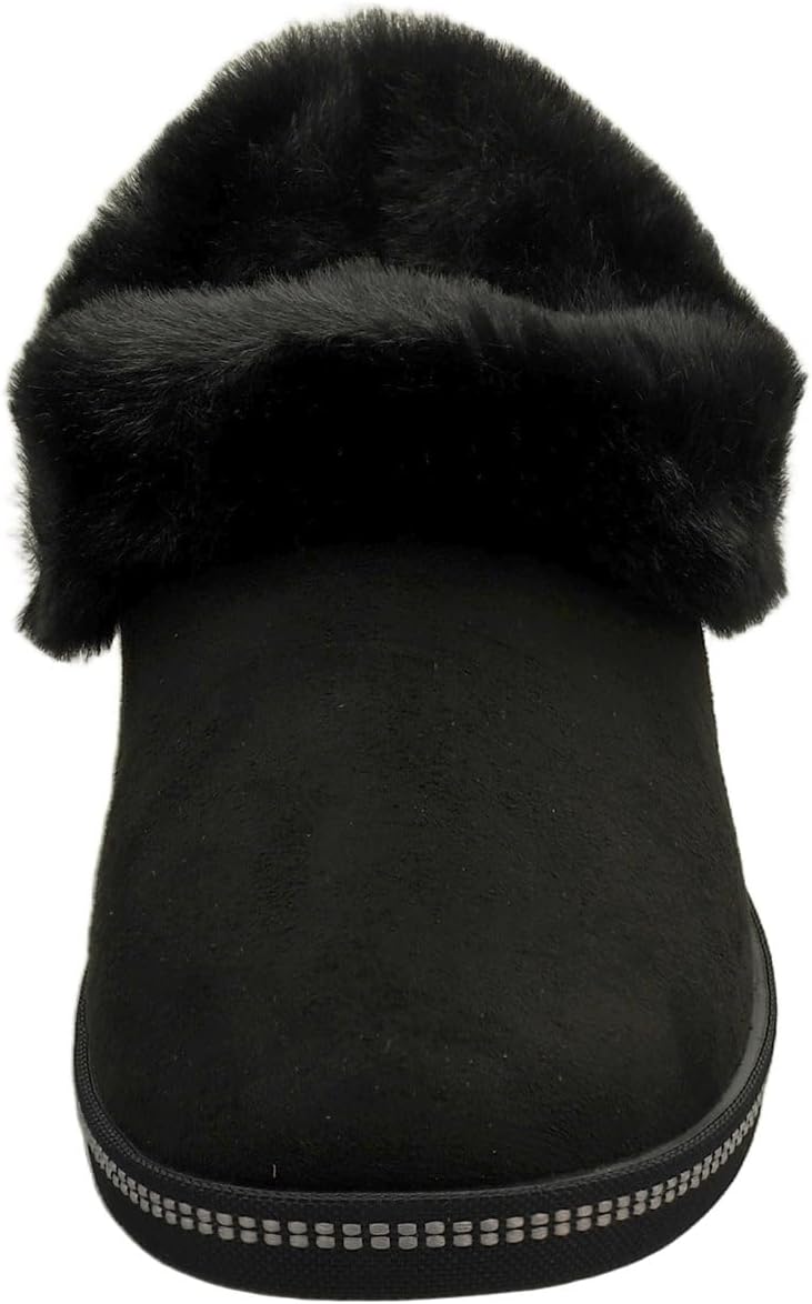 Detalle de Skechers Women's SkechersSlippers with Memory Foam Faux Fur Lining