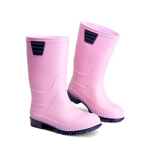 Detalle de DREAM PAIRS Boys Non-Slip Wellies - Pink (1 Big Kid)
