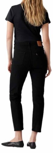 Detalle de Levi's 501 Crop Vaqueros Mujer – Black Sprout 28W/26L