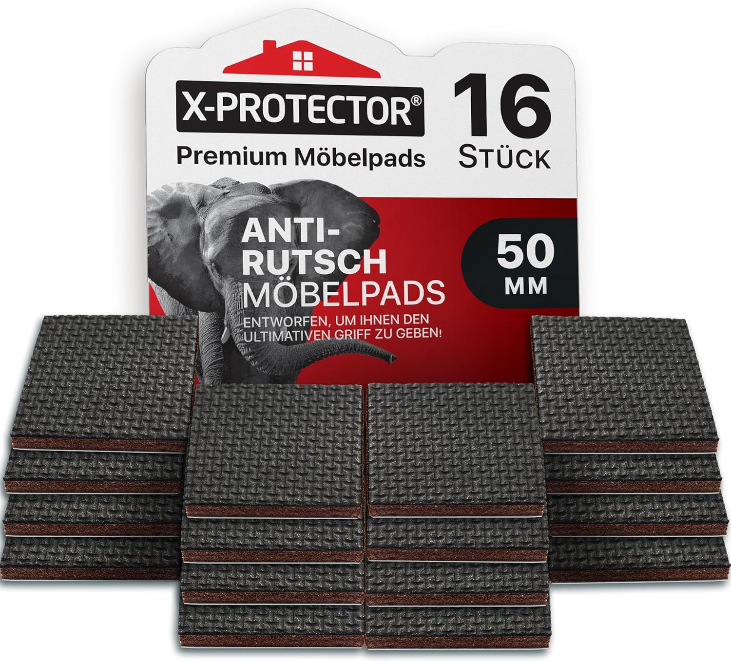 Detalle de X-Protector Antirutsch Pads 50 mm 16 Stück