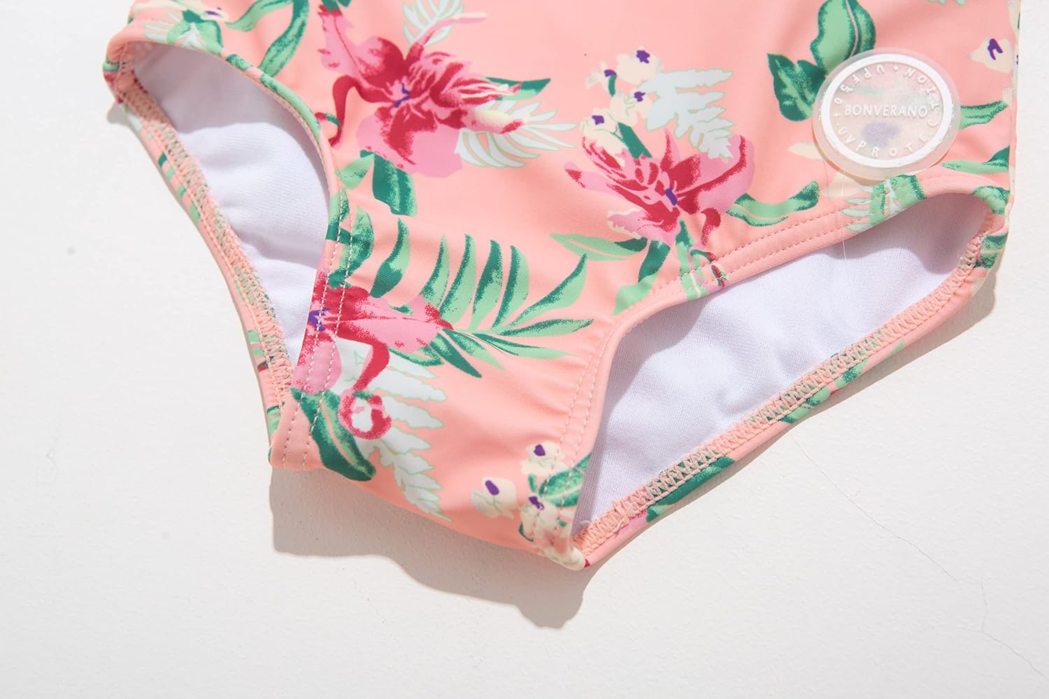 Thumbnail 4 de BONVERANO Kleiner Mädchen Schwimmanzug UV-Schutz Blumenmuster (UPF 50+)