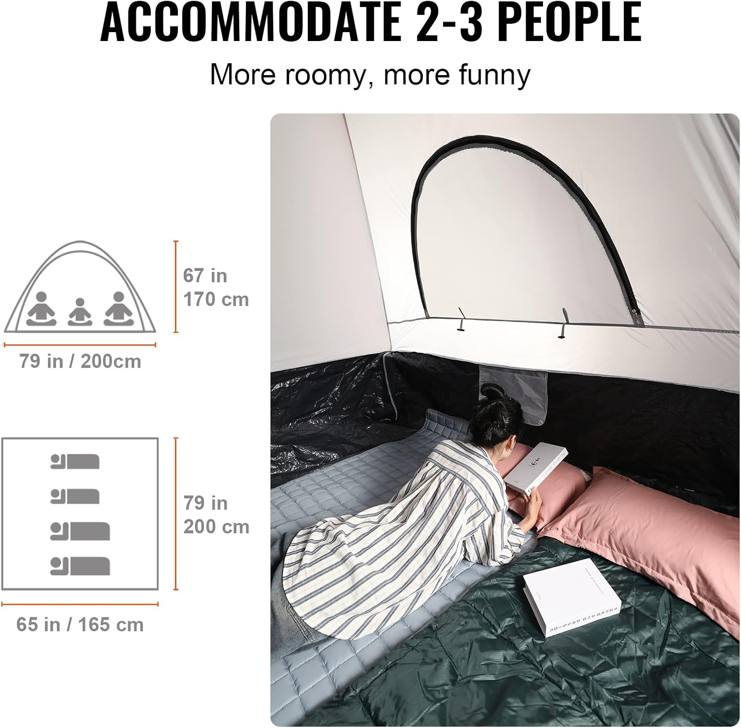 Detalle de VEVOR Truck Bed Tent for 6.4–6.7-Foot Beds