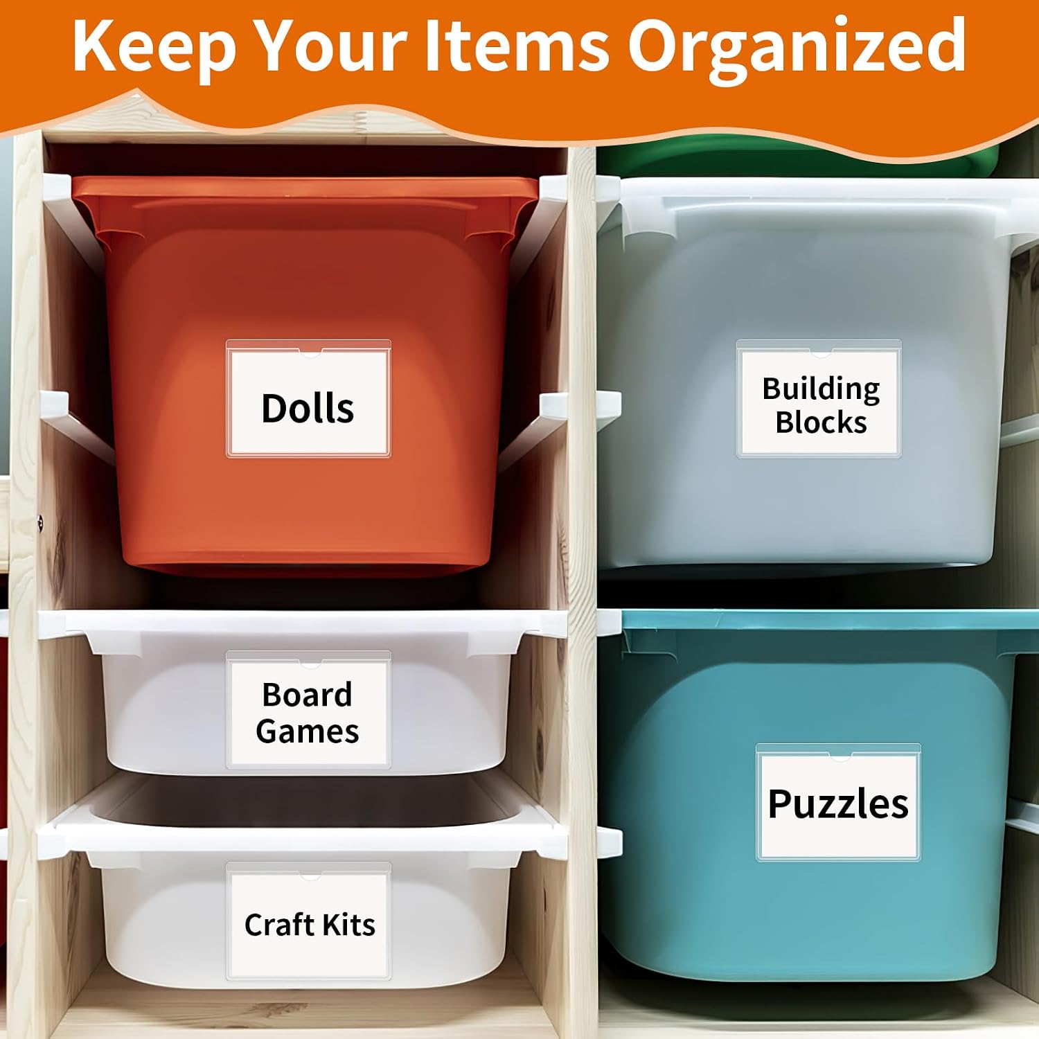 Detalle 2 de Storage Bin Labels, 3×5-Inch Card Holders