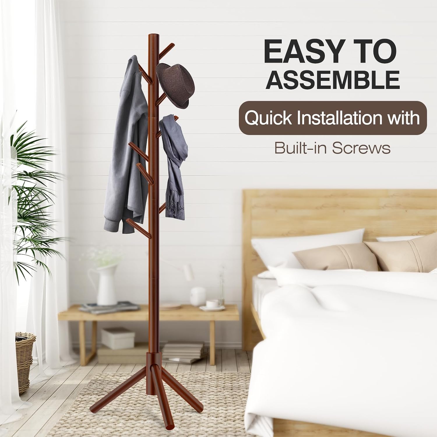 Detalle 2 de WANGMUXIA Coat Rack 69 in