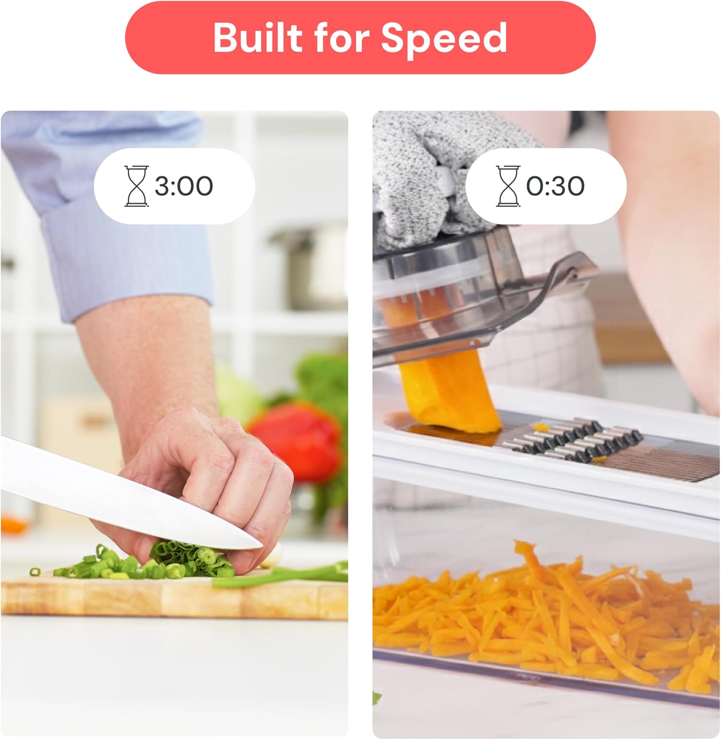 Detalle de Fullstar 6-in-1 Mandoline Slicer (White) with Safety Glove