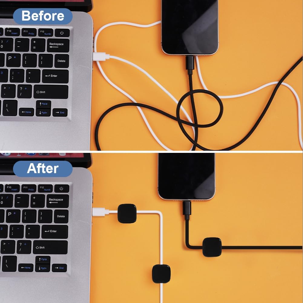 Thumbnail 4 de Alaoo Clips gestion câbles 12 pièces 🧰