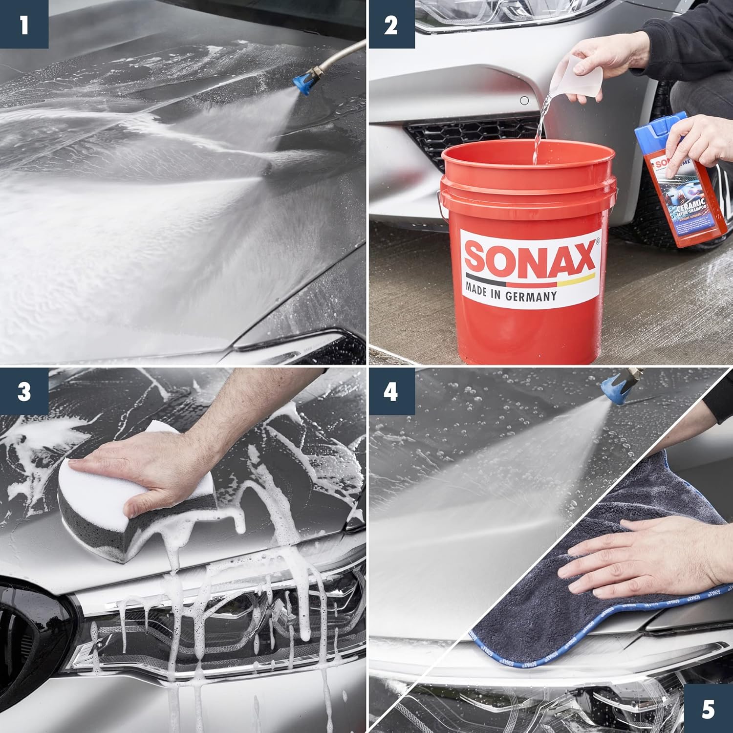 Thumbnail 4 de SONAX XTREME Ceramic ActiveShampoo (500 ml) – Pflegeshampoo mit Versiegelungseffekt für langanhaltende Wasser- und Schmutzabweisung