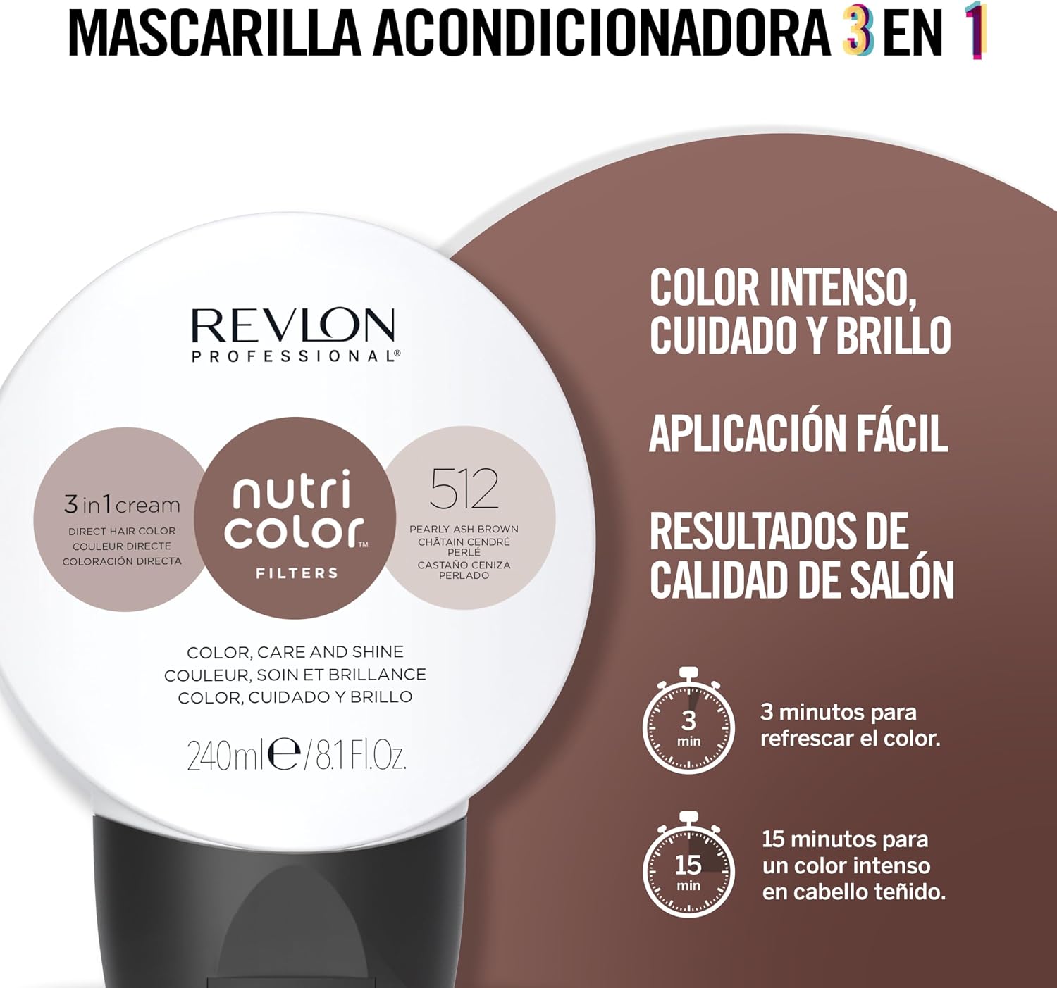 Thumbnail 1 de REVLON PROFESSIONAL Nutri Color Filters 240 ml 🎨