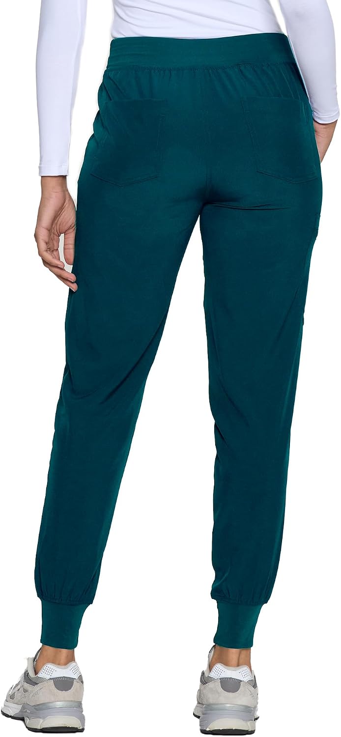 Detalle de COZYFIT Women's Scrub Pants, Soft-Stretch Slim-Fit Jogger with 5 Pockets