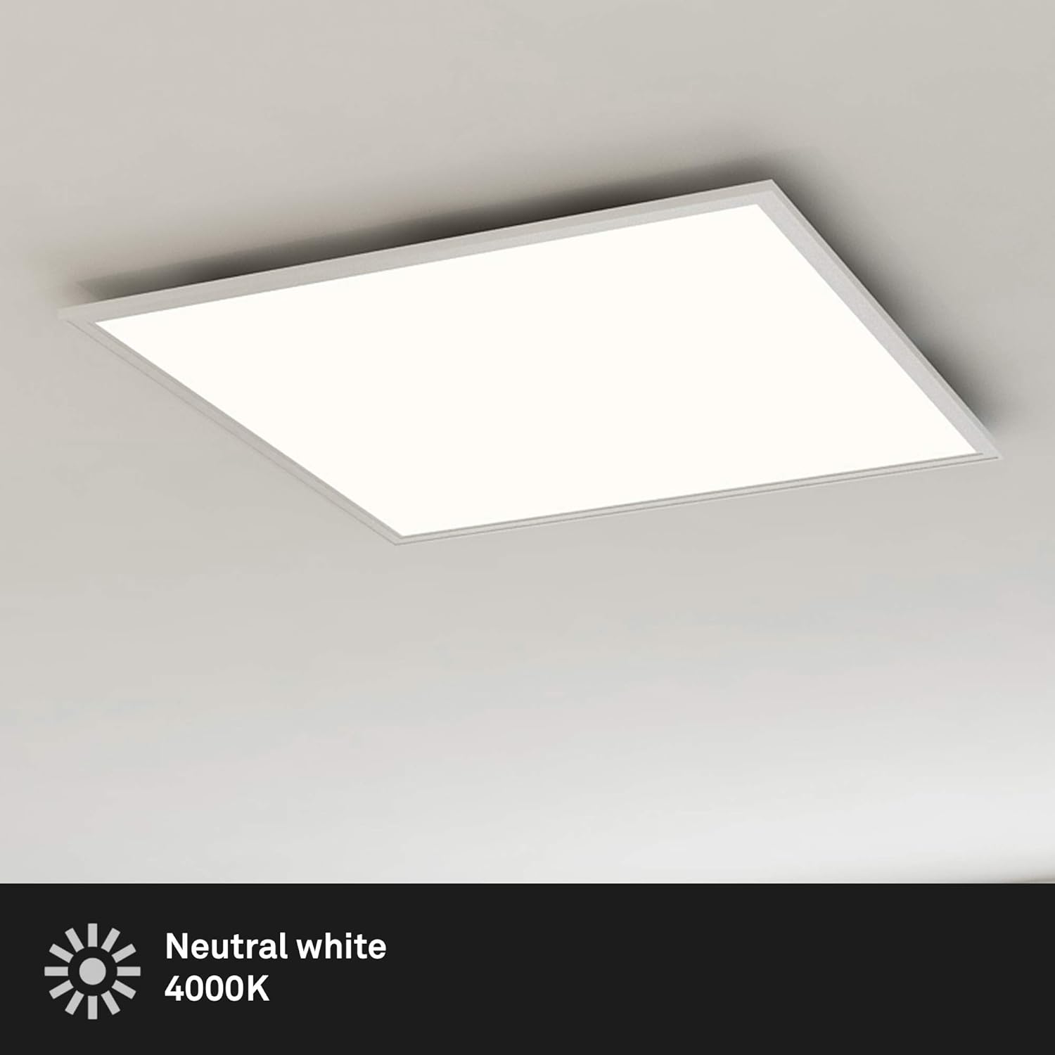 Detalle de BRILONER Pannello LED da soffitto quadrato 18W 2400 lm 4000K – bianco