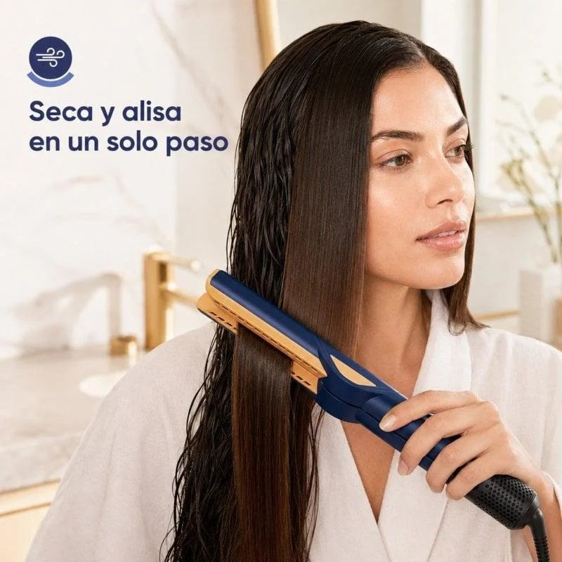 Thumbnail 1 de Origial Care&Beauty Iron Air Blue: plancha de pelo con aire para secado y alisado en un solo paso
