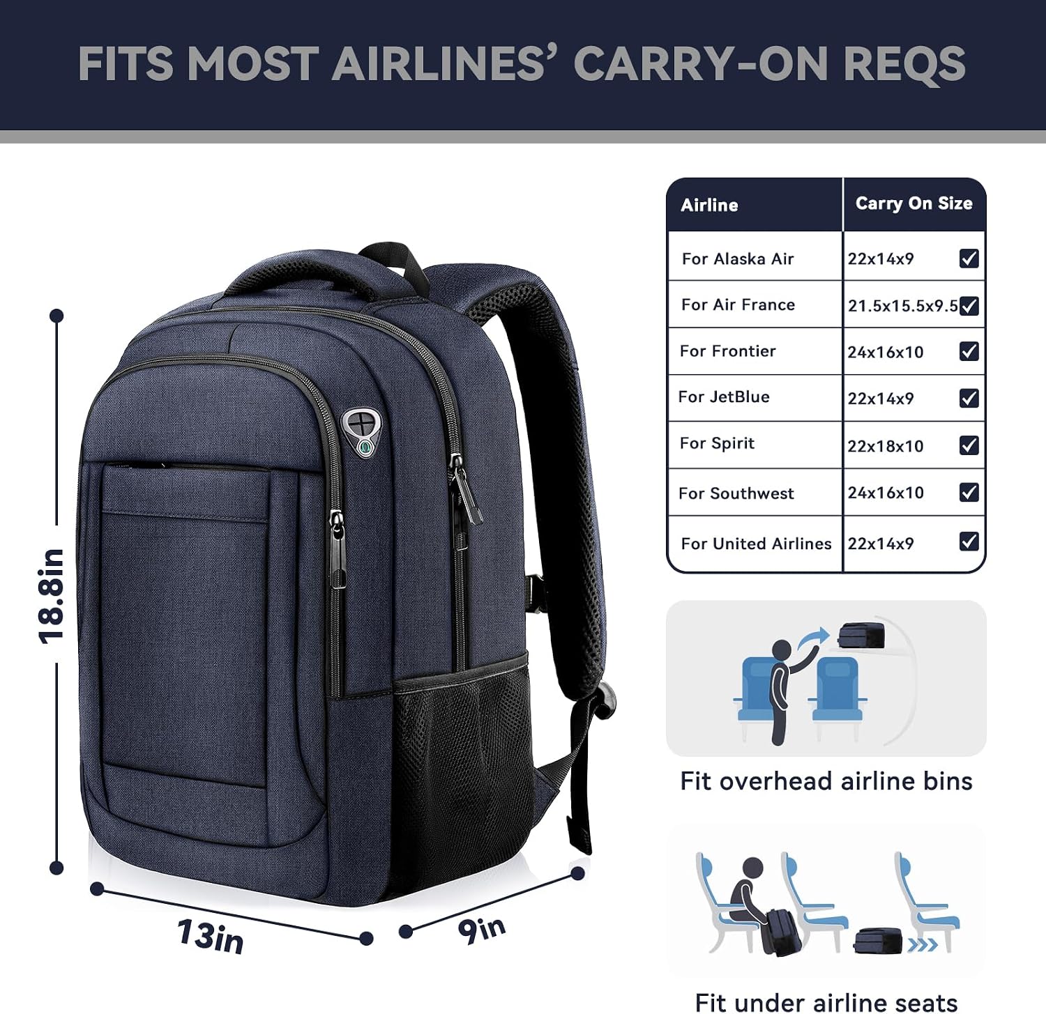 Detalle 2 de AREYTECO Laptop Backpack for 17.3-Inch Laptops