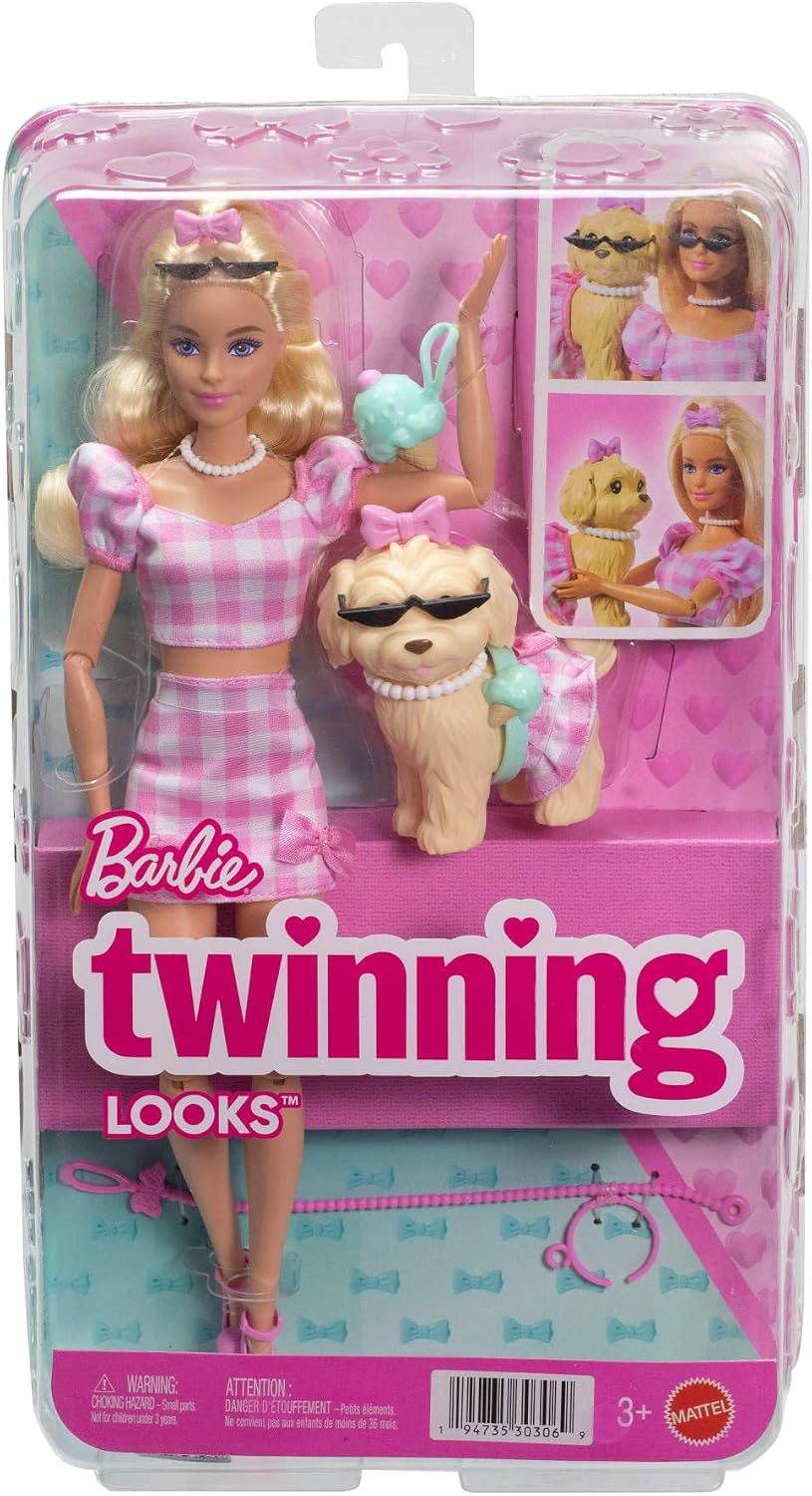 Thumbnail 5 de Barbie JFP36 Poupée Looks Assortis 👗🐶📸