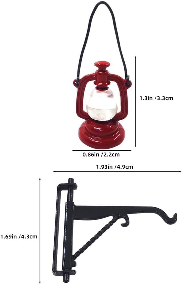 Thumbnail 1 de Supvox Miniatur-Kerosinlampe aus Legierung für Puppenhausdekor inkl. Kleiderbügel