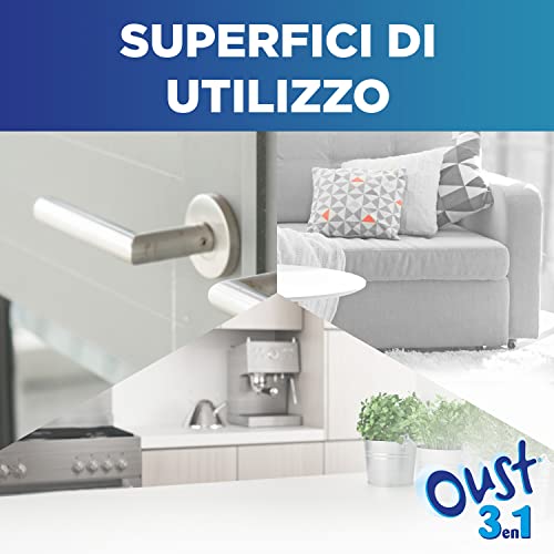 Detalle de OUST 3in1 Spray Elimina Odori Disinfettante – 3 confezioni da 400 ml