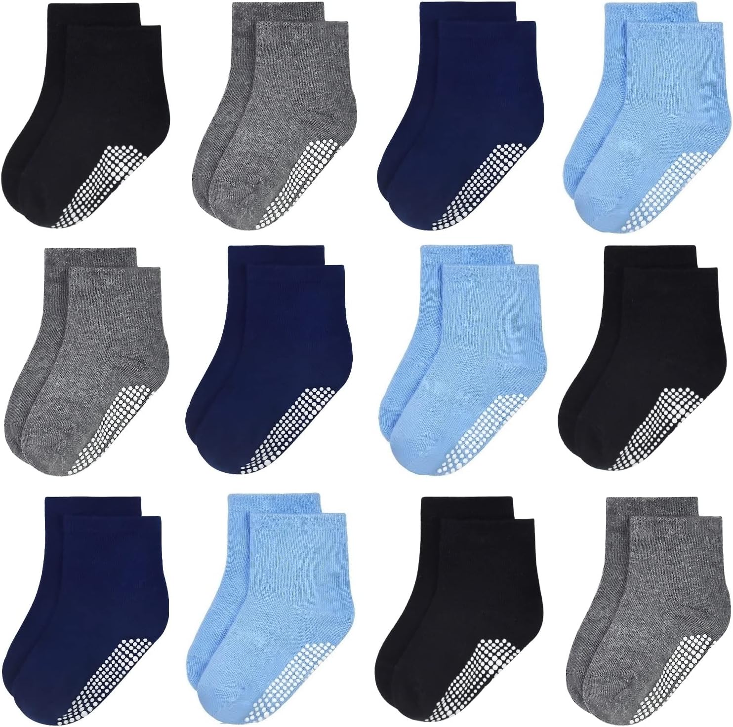 Detalle de GRPSKCOS Rutschfeste Socken Kinder 12 Paar