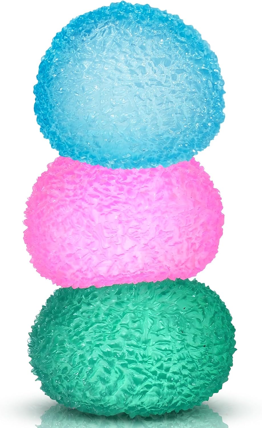Detalle de UWKNHS 3pc Texture Ball Stress Set — High-Density Gel Fidget Toys for Adults