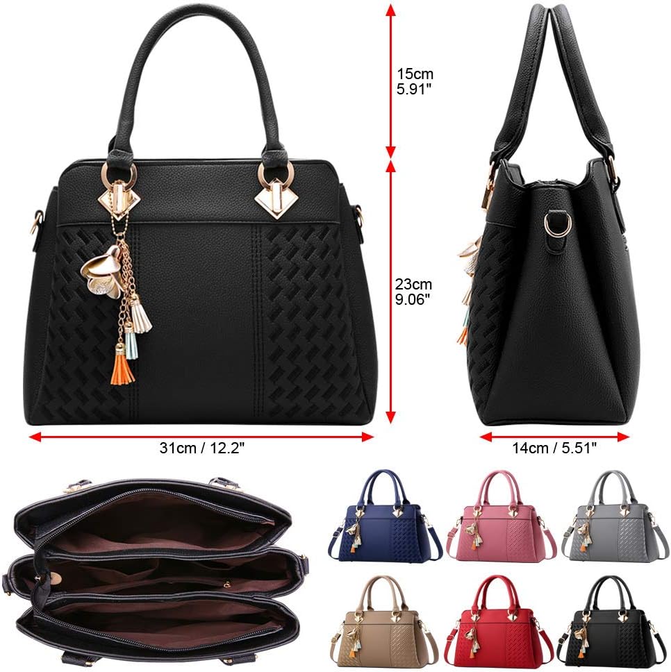 Thumbnail 3 de ACNCN Women's Handbags PU Leather Tote 31x14x23cm