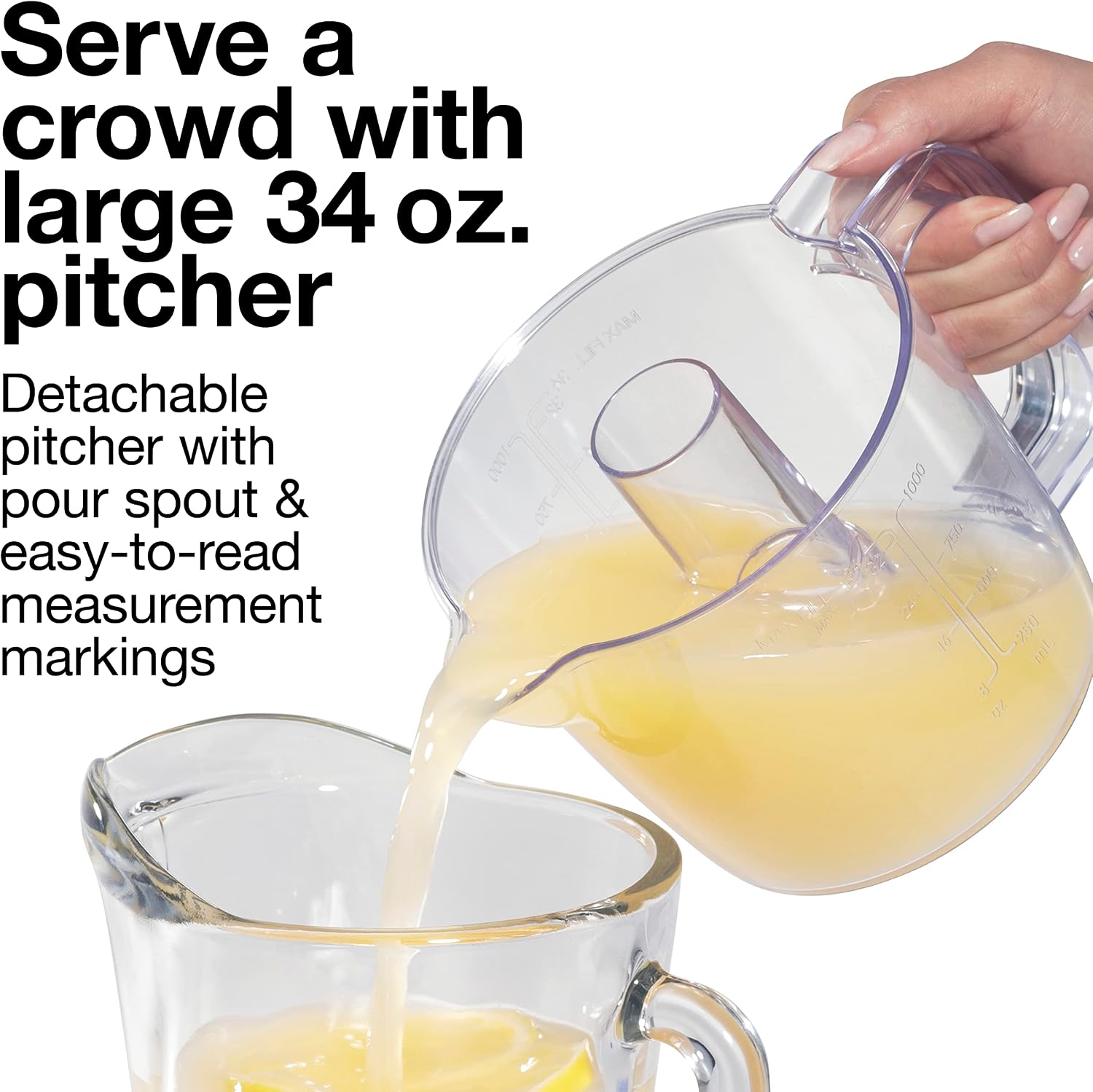 Detalle 2 de Proctor Silex Alex’s Lemonade Stand Electric Citrus Juicer Machine (Yellow, 34 oz) — 66341