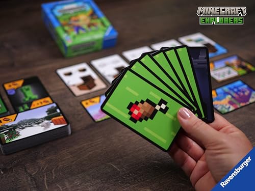 Detalle de Ravensburger Minecraft Explorers: juego de cartas cooperativo para 2-4 jugadores (8+)
