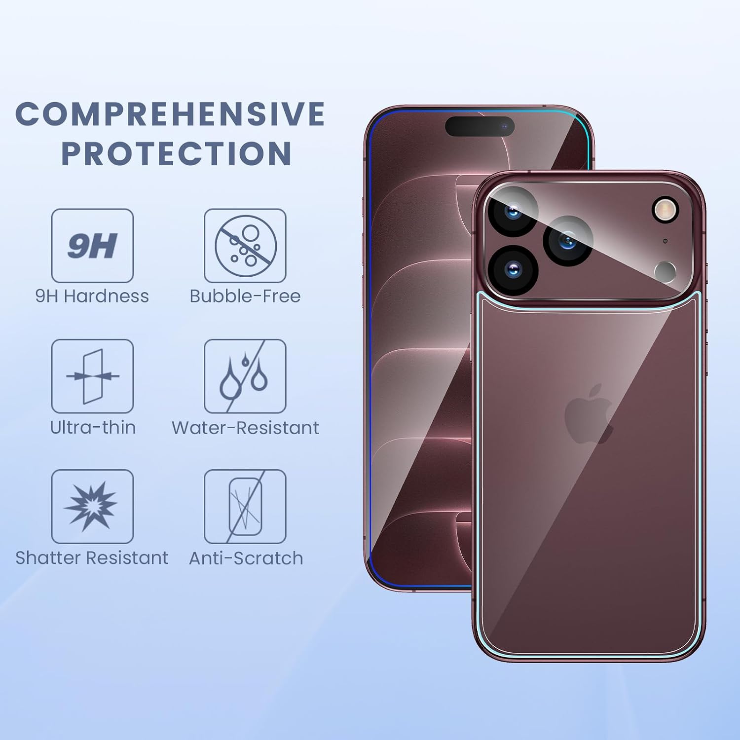 Detalle de Maxdara screen protector for iPhone 18 Pro, 6.3-inch