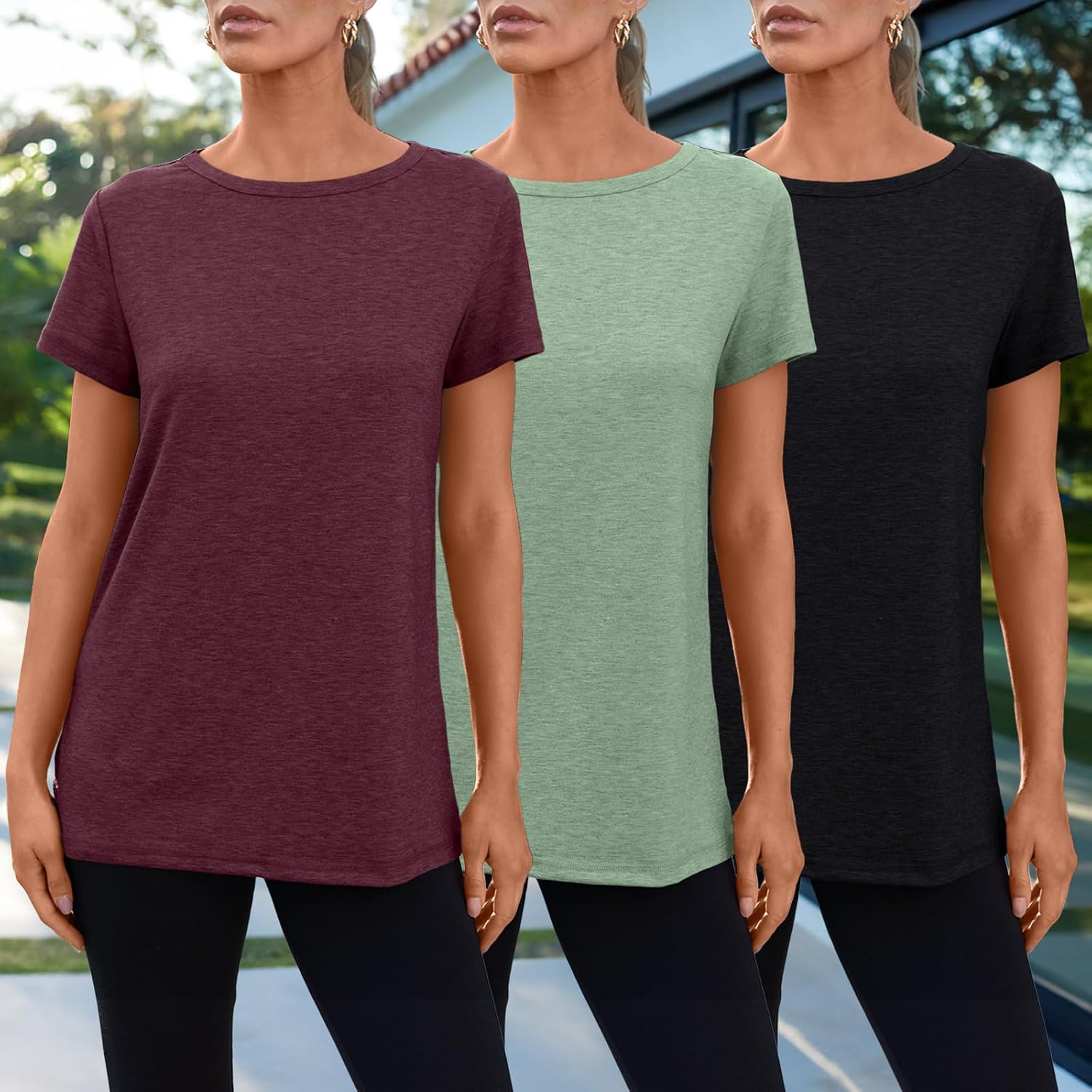 Thumbnail 1 de SUNBS Womens 3 Pack T-Shirts 2026