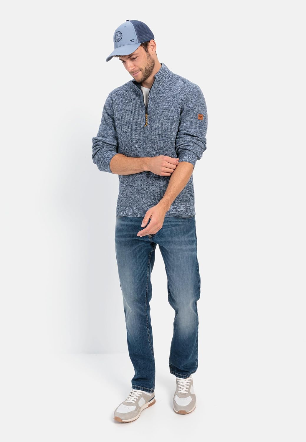 Detalle 2 de camel active 409530 4K06 18 – męski sweter z dzianiny bawełnianej