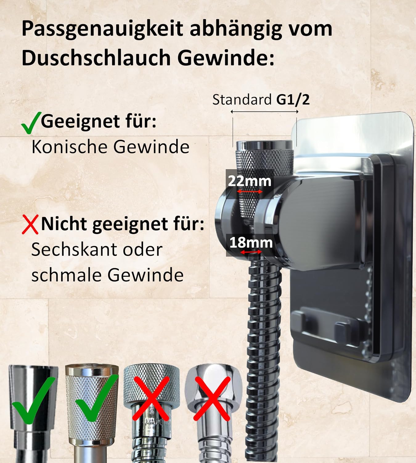 Thumbnail 6 de BLUMBACH Duschkopfhalterung 14 kg