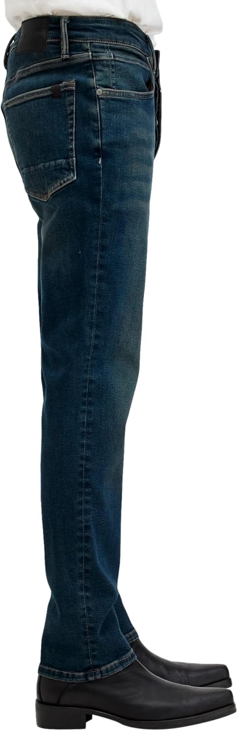 Thumbnail 3 de AllSaints Sid Skinny Fit Denim Jeans Homme — jean slim à taille mi-haute en denim extensible