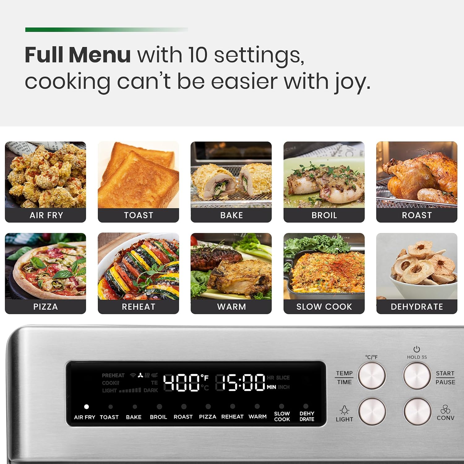 Thumbnail 6 de VAL CUCINA Infrared Air Fryer Toaster Oven 6-slice ๐