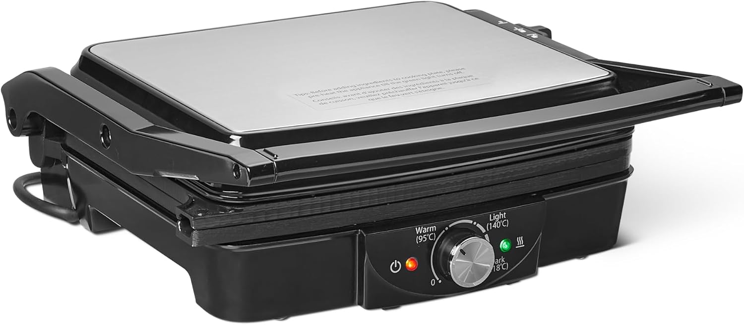 Amazon Basics Kontaktgrill 2000 W Schwarz
