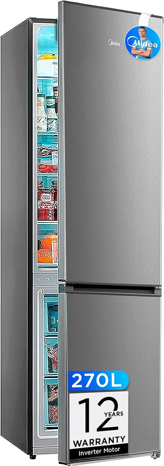 Detalle de MIDEA Frigorífico Combi No Frost 270L Inox 🍏