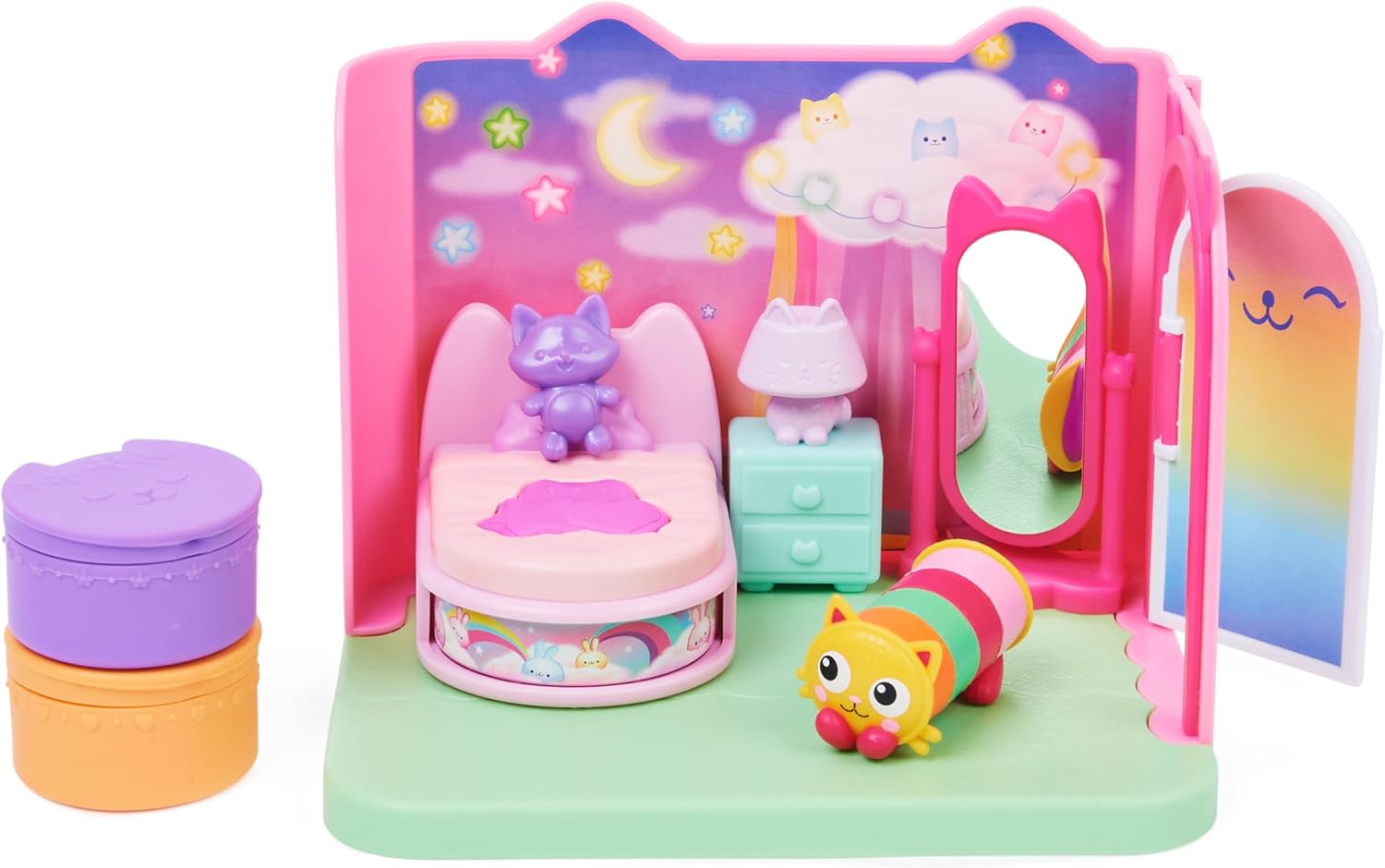 Detalle de Dreamworks Gabby’s Dollhouse sweet dreams bedroom toy