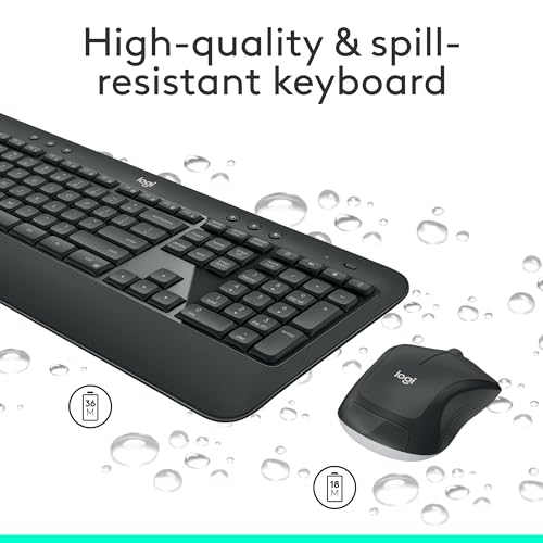 Thumbnail 3 de Logitech MK540 Full Size Advanced Wireless Keyboard and Mouse Combo