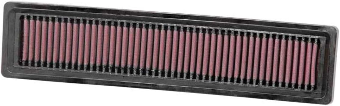 Detalle de K&N 33-2925 vervangingsluchtfilter voor Dacia en Renault, wasbaar en herbruikbaar