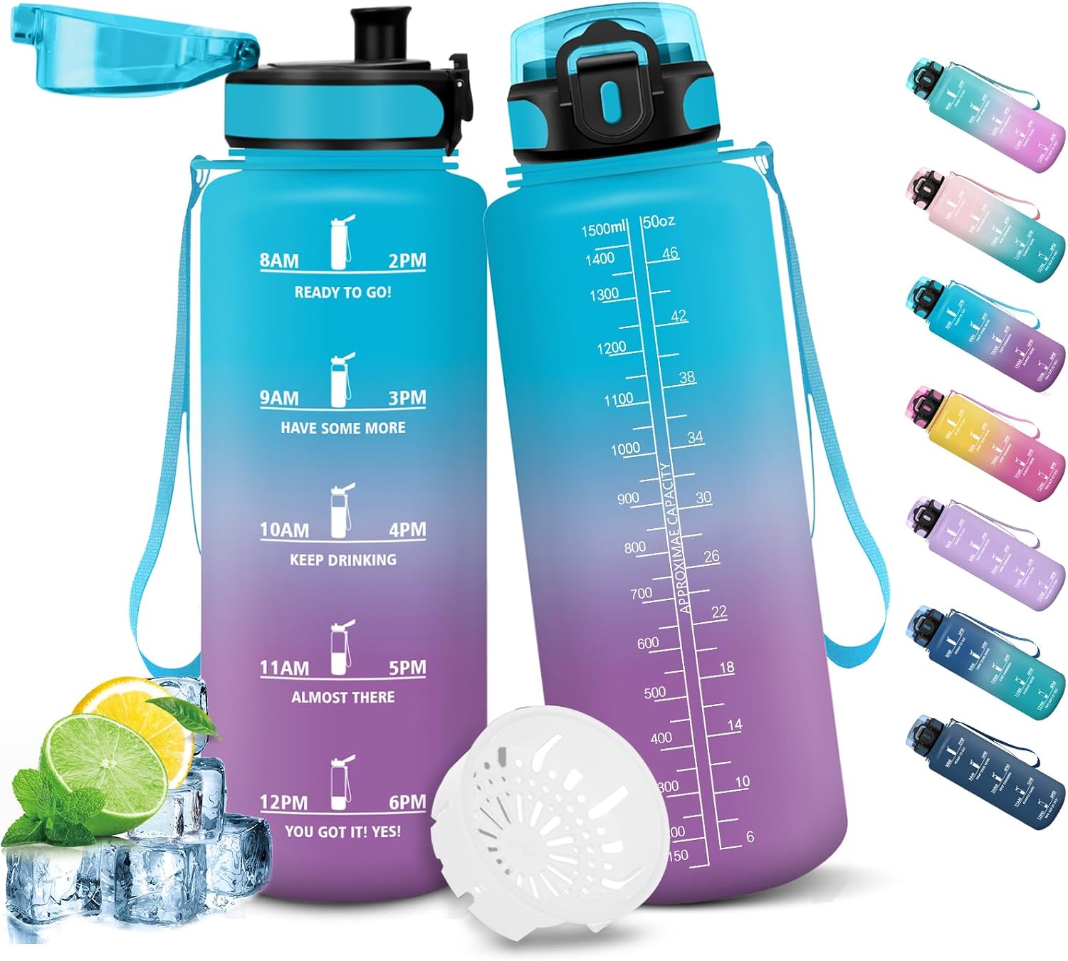 Detalle de HoneyHolly Botella Agua 1L libre de BPA