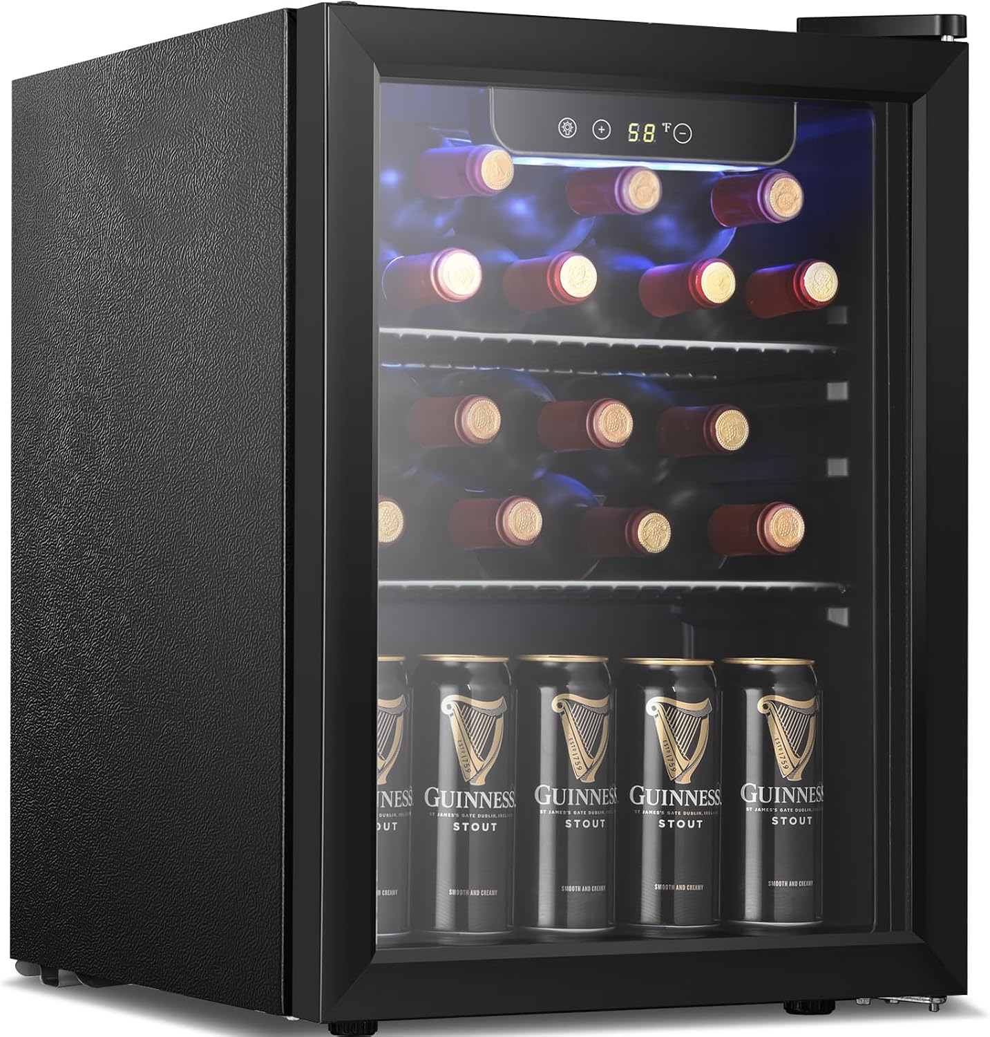 Detalle de Antarctic Star JC-48UEL-F Beverage Refrigerator, 1.7 Cu. Ft., Digital Control