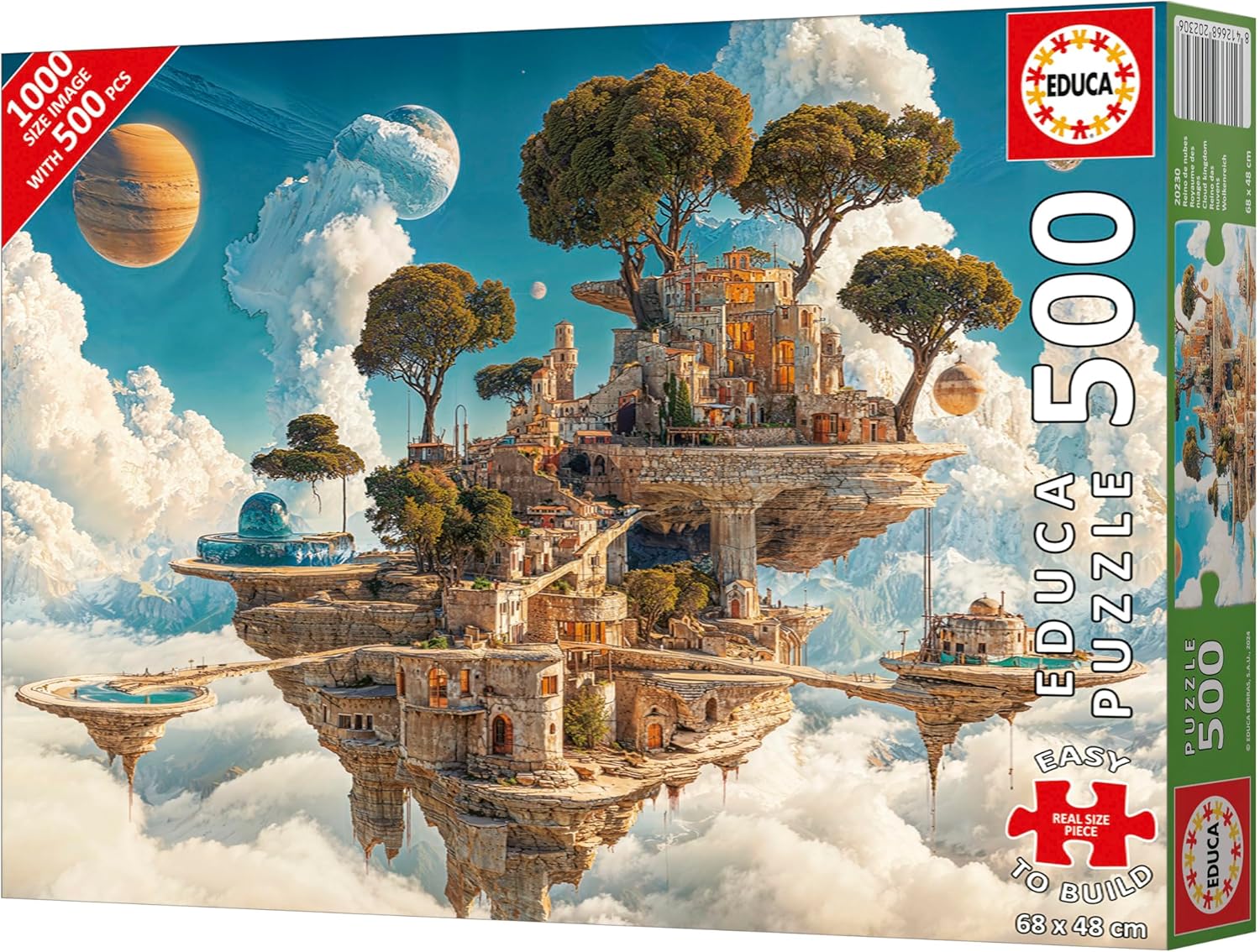 Thumbnail 2 de Educa Puzzle 500 pezzi Il Regno delle Nuvole, 68x48 cm con colla Fix, per adulti 11+