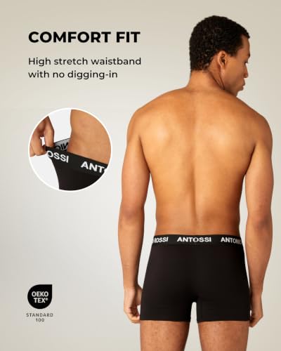 Detalle de Antonio Rossi Mens Boxers 12 Pack – Comfortable Cotton Boxer Shorts for Everyday Wear