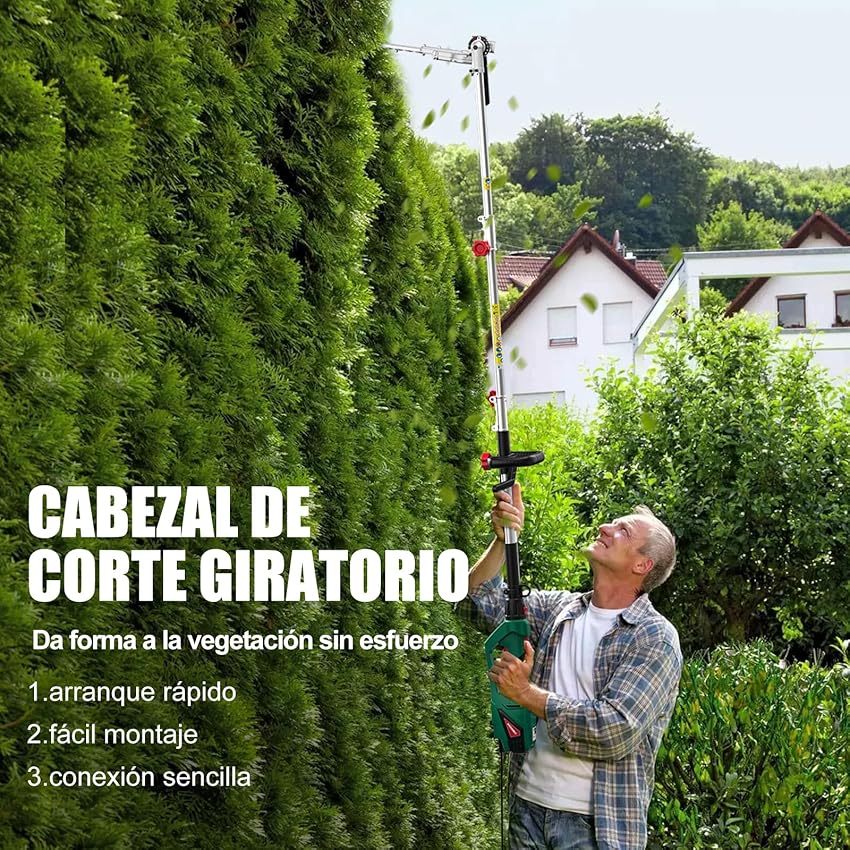 Thumbnail 5 de HYCHIKA Cortasetos eléctrico 900 W telescópico 200–250 cm