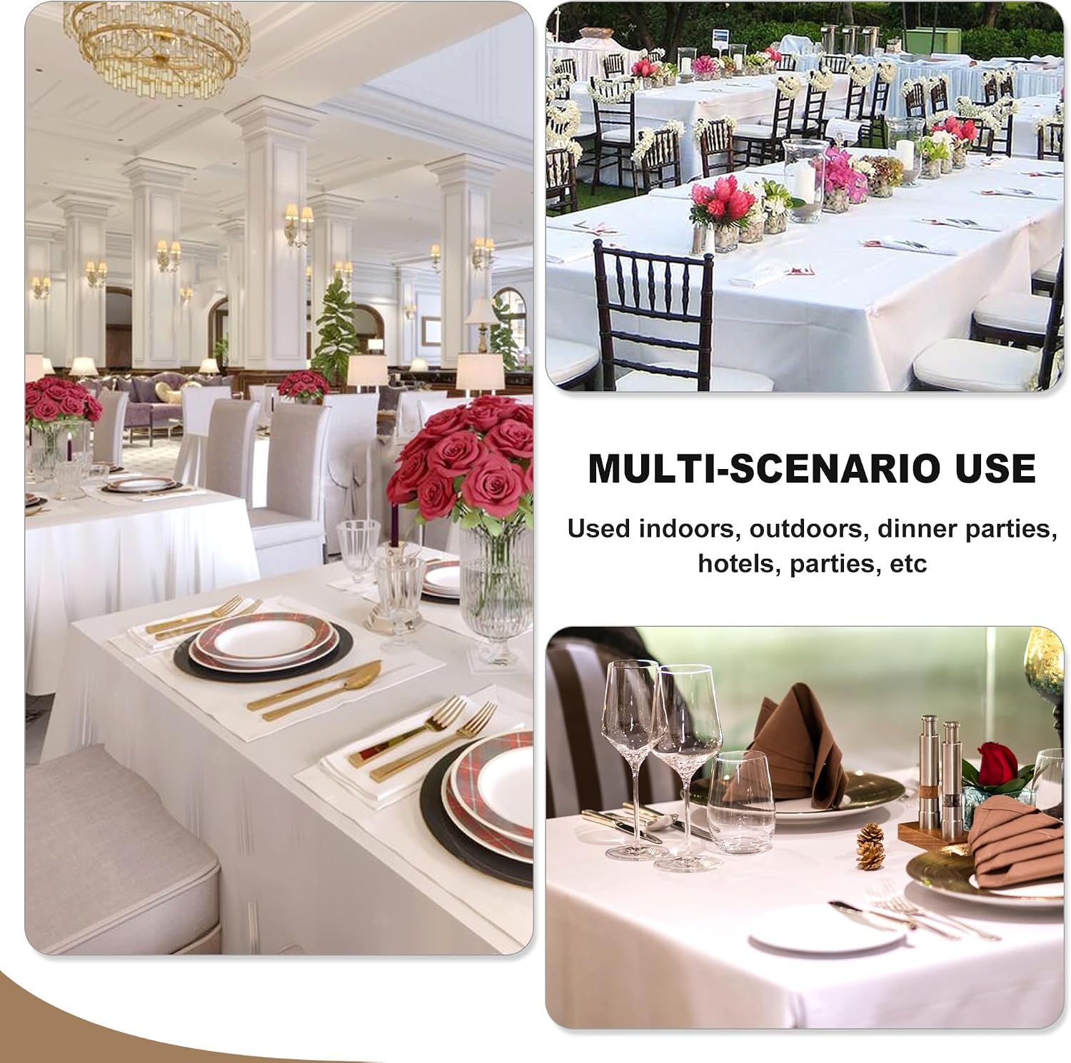 Detalle de Fitable Tablecloths 70 x 108 Inch