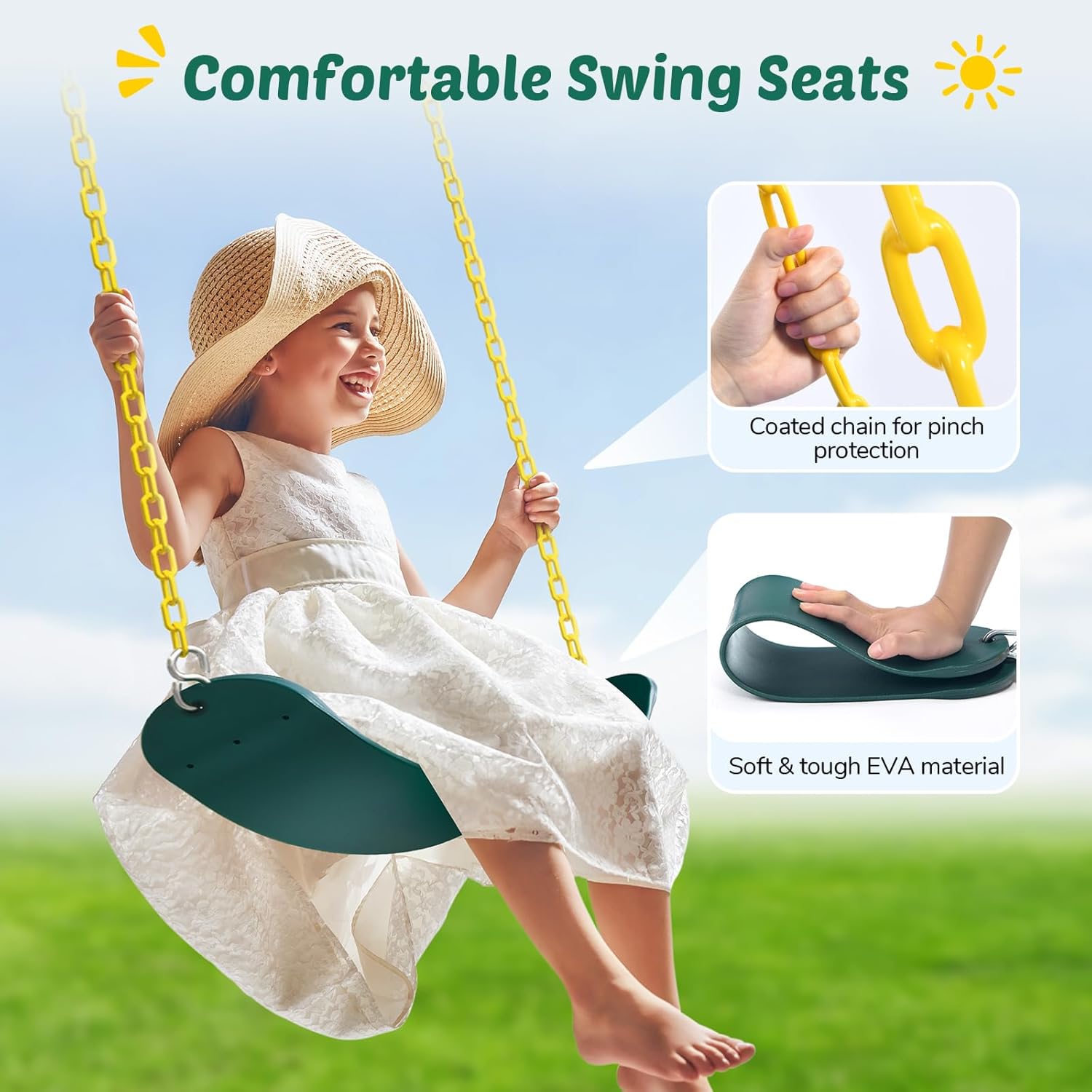 Detalle de Trekassy swing set, 440-pound capacity