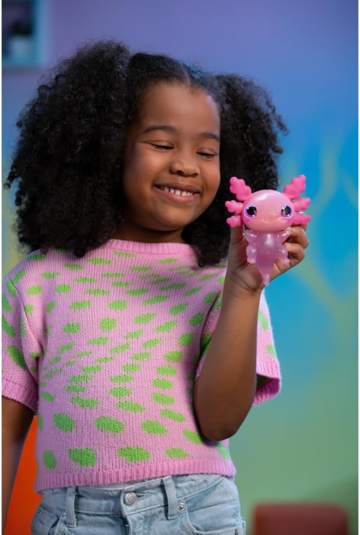 Thumbnail 3 de Animagic Let’s Glo Axolotl Rose : compagnon électronique lumineux, flottant et tactile pour enfants dès 4 ans