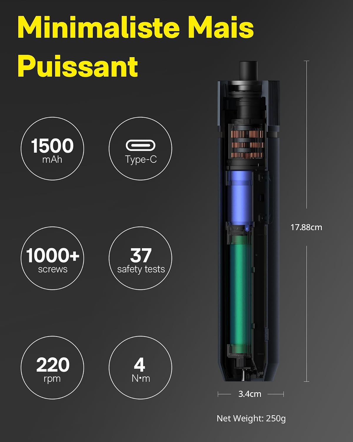 Detalle 1 de HOTO Visseuse 3,6V sans fil