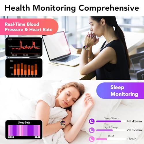 Thumbnail 4 de taopodo Reloj Inteligente Mujer TG36 con llamadas Bluetooth, pantalla 1,39” y IP68