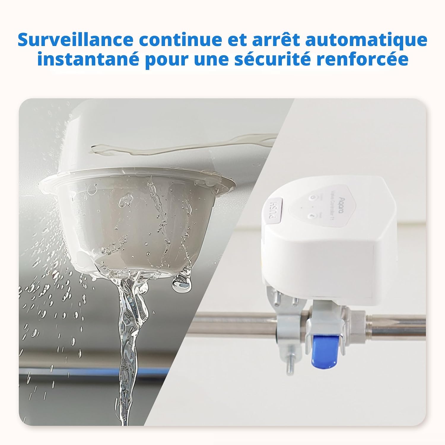 Detalle de Contrôleur de Valve T1 Aqara avec hub Zigbee 3.0 et compatibilité Matter over Bridge