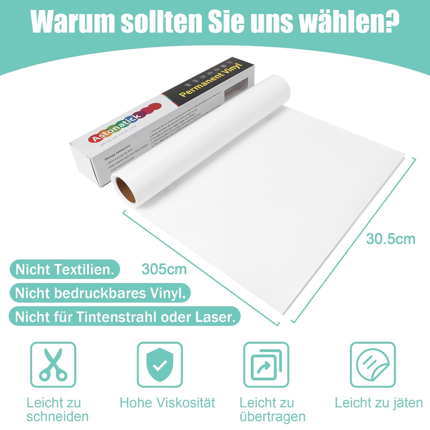 Thumbnail 5 de Selbstklebende Vinylfolie 30,5 cm Matt Gold 🎨