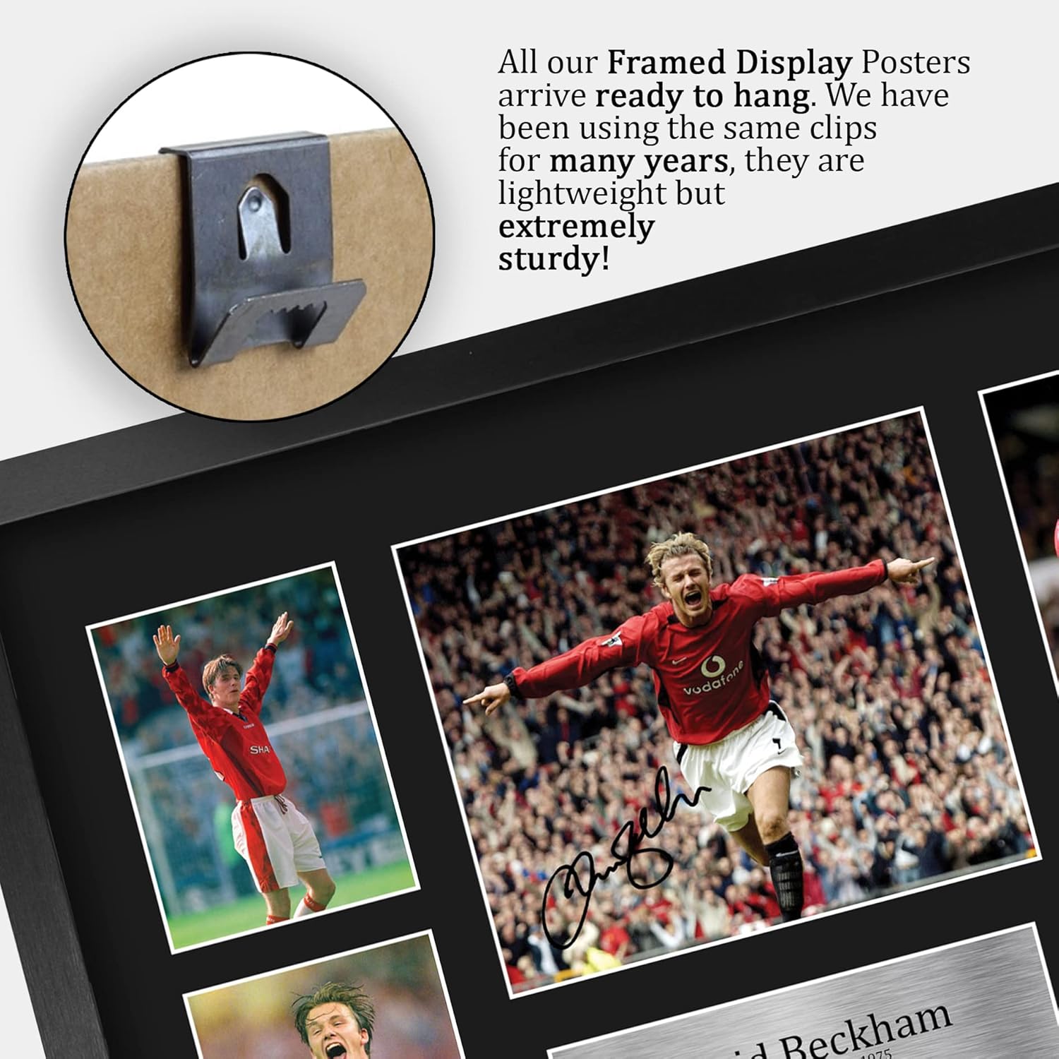 Thumbnail 4 de HWC Trading FR A3 David Beckham framed signed autograph photo (330x445mm) for football fans