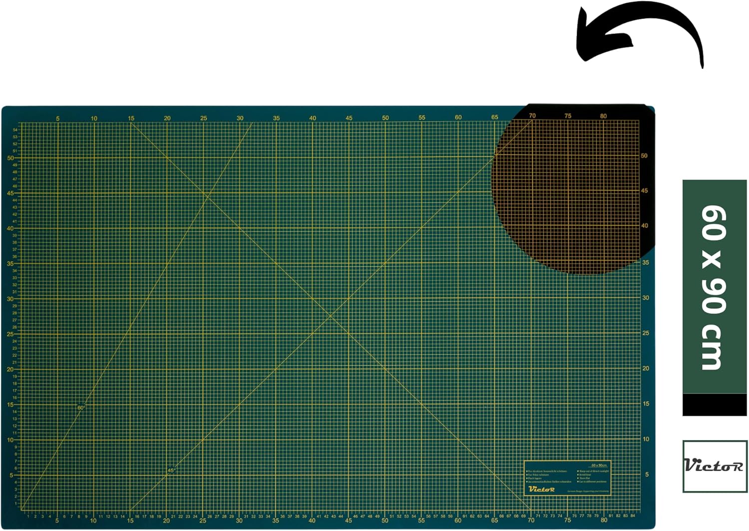 Thumbnail 1 de Victor Schneidematte 60×90 cm Grün ✂️