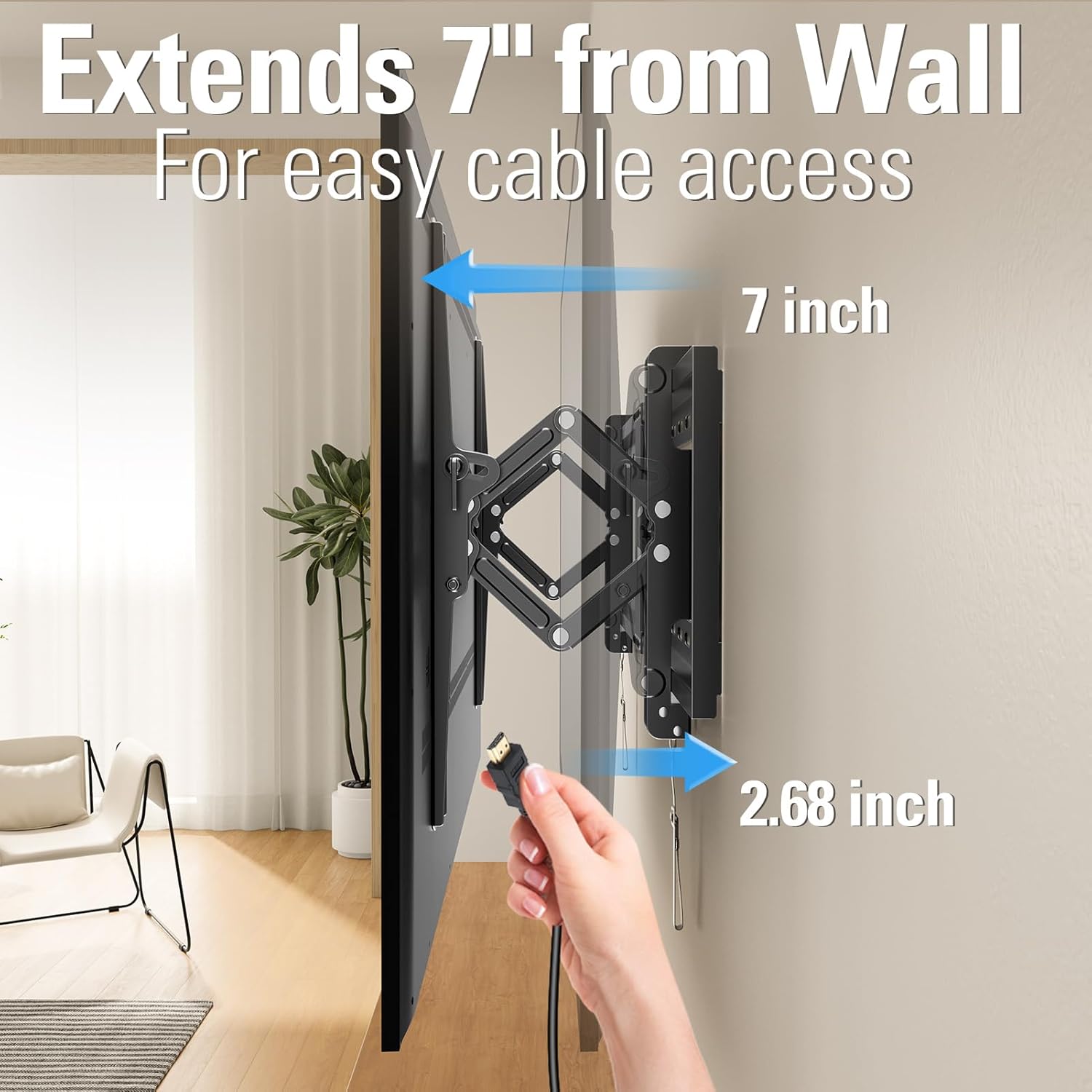 Thumbnail 2 de Mounting Dream Advanced Tilt TV Wall Mount 120 lbs